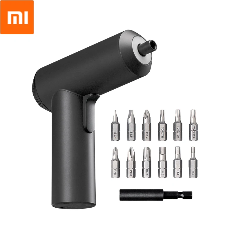 

2019 Xiaomi MIJIA Electric Screwdriver Cordless 3.6V 2000mAh Li-ion 5N.m Torque With 12 Pieces S2 Screw Bits Smart Home