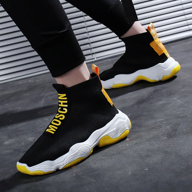 

Running shoes Outdoor high quality New casual sports shoes Flying fabric high top sock shoes shoes for women sneakers