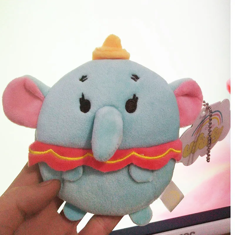 New Anime Cartoon Black Cat Frog Duck Green Dinosaur Elephant Bear Squirrel Plush Purse Wallet Small Key Card Changes Coin Bag (12)