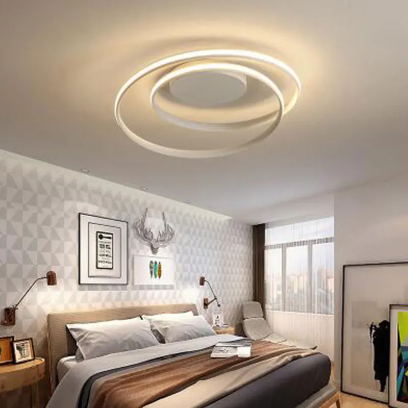 

Modern Ceiling Lights LED Lamp For Living Room Bedroom Study Room White black color surface mounted Ceiling Lamp