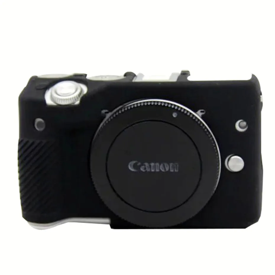 CAENBOO для Canon EOS M3 сумка для камеры Мягкий силиконовый резиновый защитный чехол для тела чехол для Canon EOS M3 сумка аксессуары - Цвет: Черный