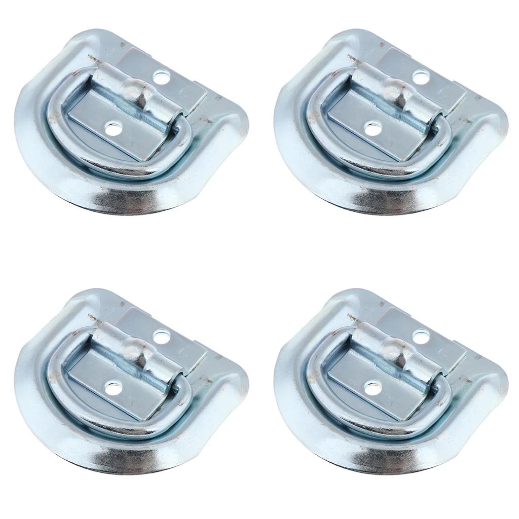 4pcs Bolting D Ring Tie Down Anchors With Bolt On Mounting Clips Heavy Duty For Trucks And Flatbed Trailers Towing Hauling Aliexpress