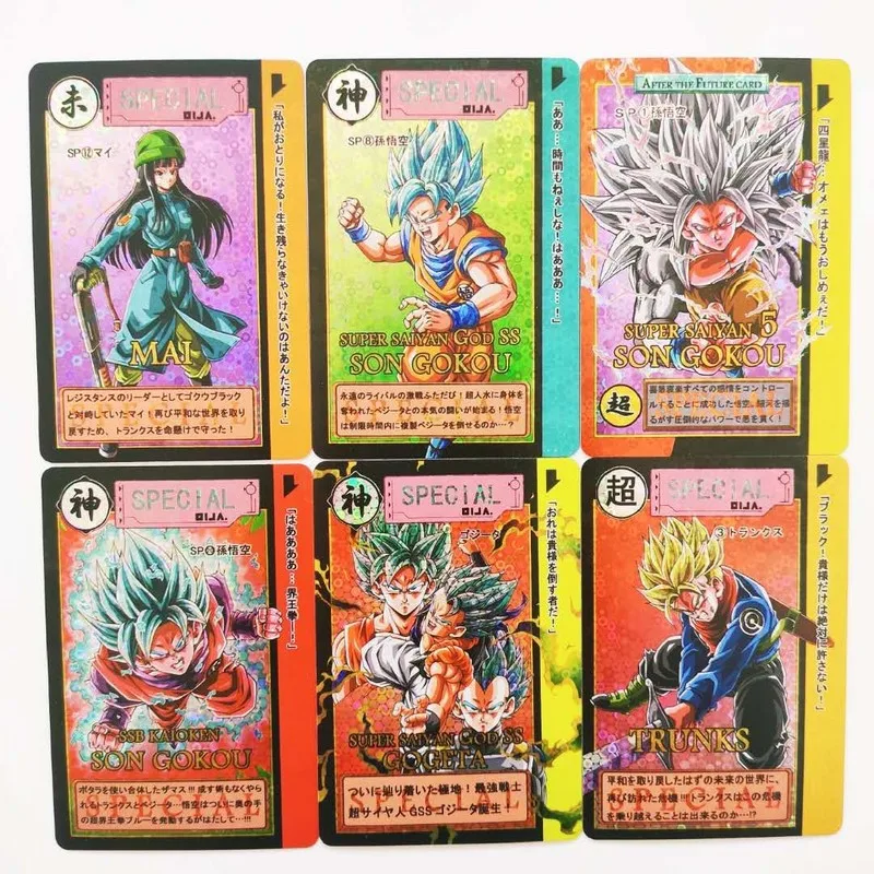 

32pcs/set Dragon Ball Z Super Saiyan Goku Vegeta Game Action Figures Commemorative Edition Collection Cards Limit