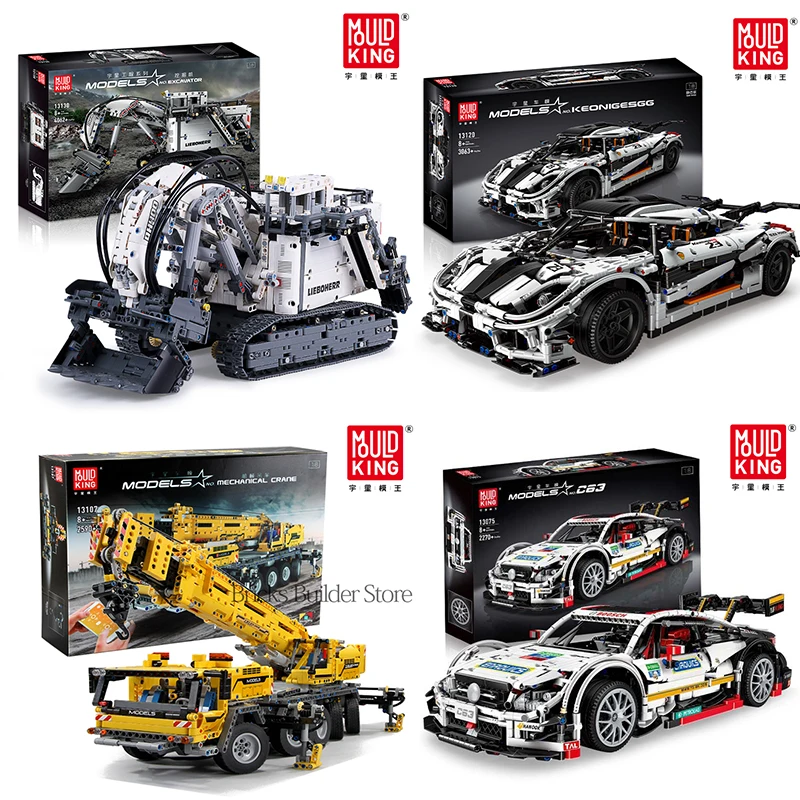 Форма King Technic 13107 13018 13120Koenigsegg Гоночный Автомобиль Дистанционное управление с