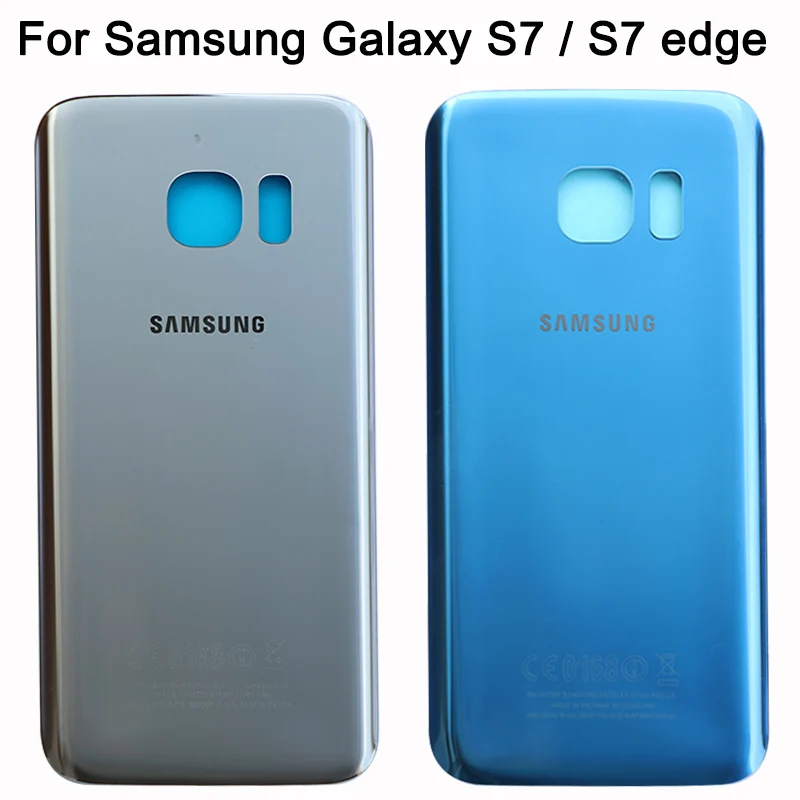 Чехол для аккумулятора S7 для samsung Galaxy S7 G930F/S7 Edge G935F задняя крышка для двери Задняя крышка стеклянный корпус Чехол