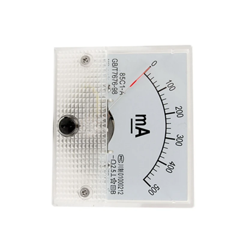 SHGO HOT-85C1-A DC 0-500mA аналоговый измеритель в Панель Амперметр с установленными частями