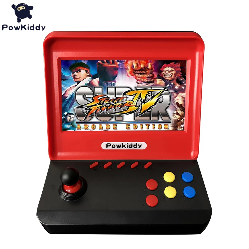 Powkiddy A9 Game Console Video Game Classic Retro Player 7.0 Inches HD Screen with 3000 Games with Two Gamepads Support TF Card
