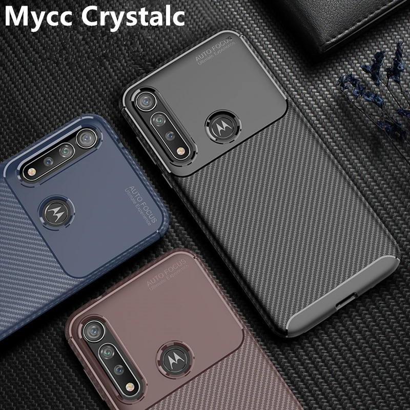 Модный ударопрочный ТПУ чехол из углеродного волокна для Motorola Moto G8 Play G 8 G8Play