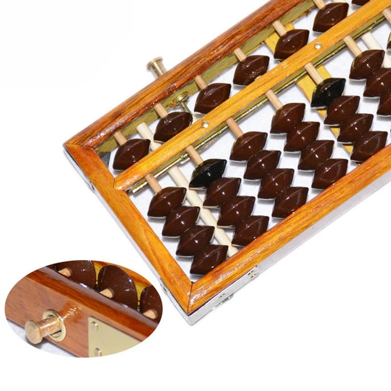 ABKT-деревянная рамка Классический старинный калькулятор Abacus пластмассовая игрушка из бисера развивает математику ребенка Abacus Intelligence