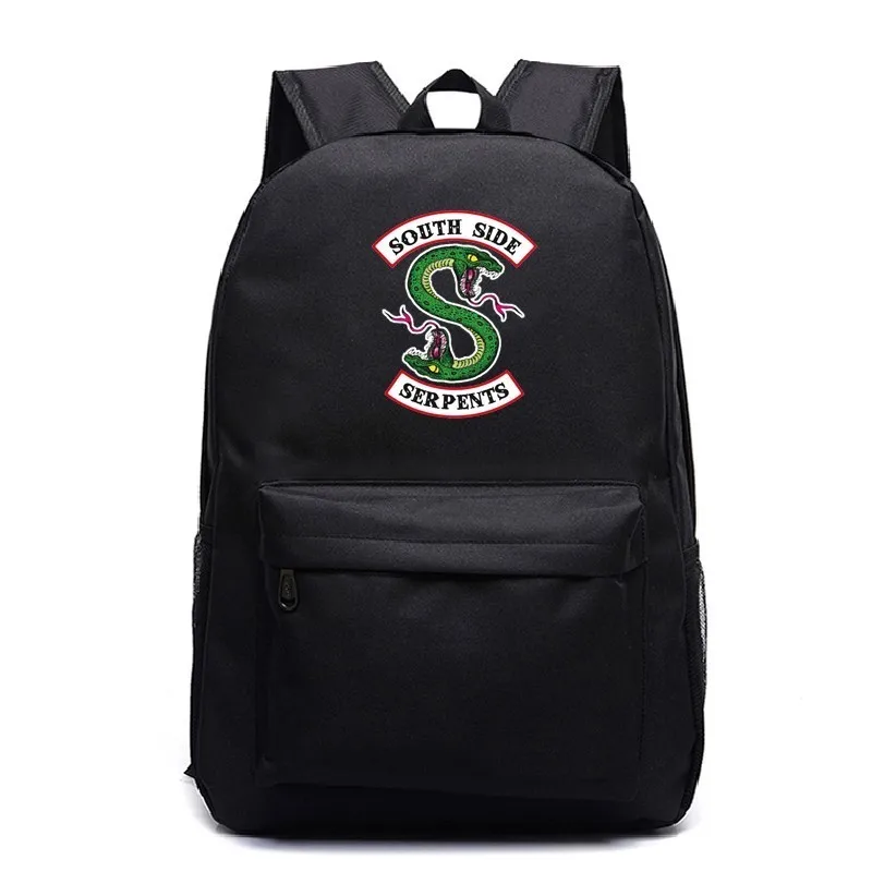 Мультфильм Bookbag южная сторона Serpents ривердейл 3 Tyle школьный походный рюкзак для ноутбука для мужчин/женщин Mochila Mujer