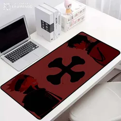 Preto trevo grande anime bonito mouse pad computador gamer tapete protetor de mesa gamer mesa para computador computadores de jogos deskpad tapete