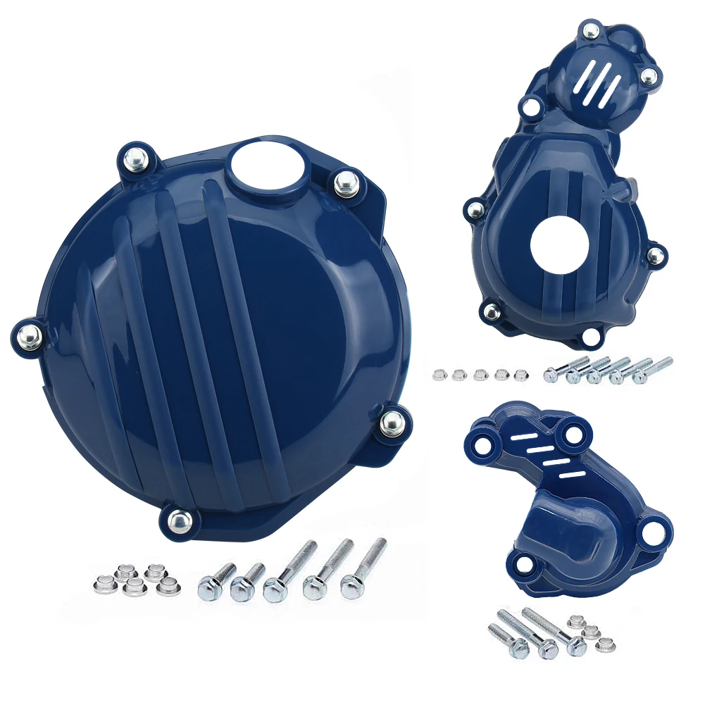 Motorcycle Clutch Cover Magneto Engine Water Pump Guard Set For KTM Husqvarna 4 Stroke 250 350 SX-F XC-F FC FE FX 250 350