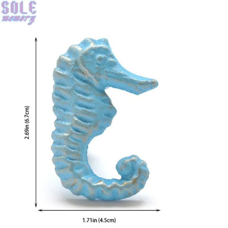 4 шт. раковина океан железная ручка для дверцы выдвижного ящика мебельные ручки под одно отверстие Морская звезда Краб Шкаф-гардероб Ручка Тянет Декор детской комнаты - Цвет: d
