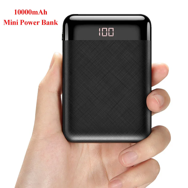 FLOVEME 10000/20000 мА/ч, Мощность банка для Xiaomi Mi 9 Мощность банк Зарядное устройство с двумя портами Usb Порты и разъёмы устройств Bank внешняя Батарея повербанк Портативный - Цвет: Mini 10000mAh