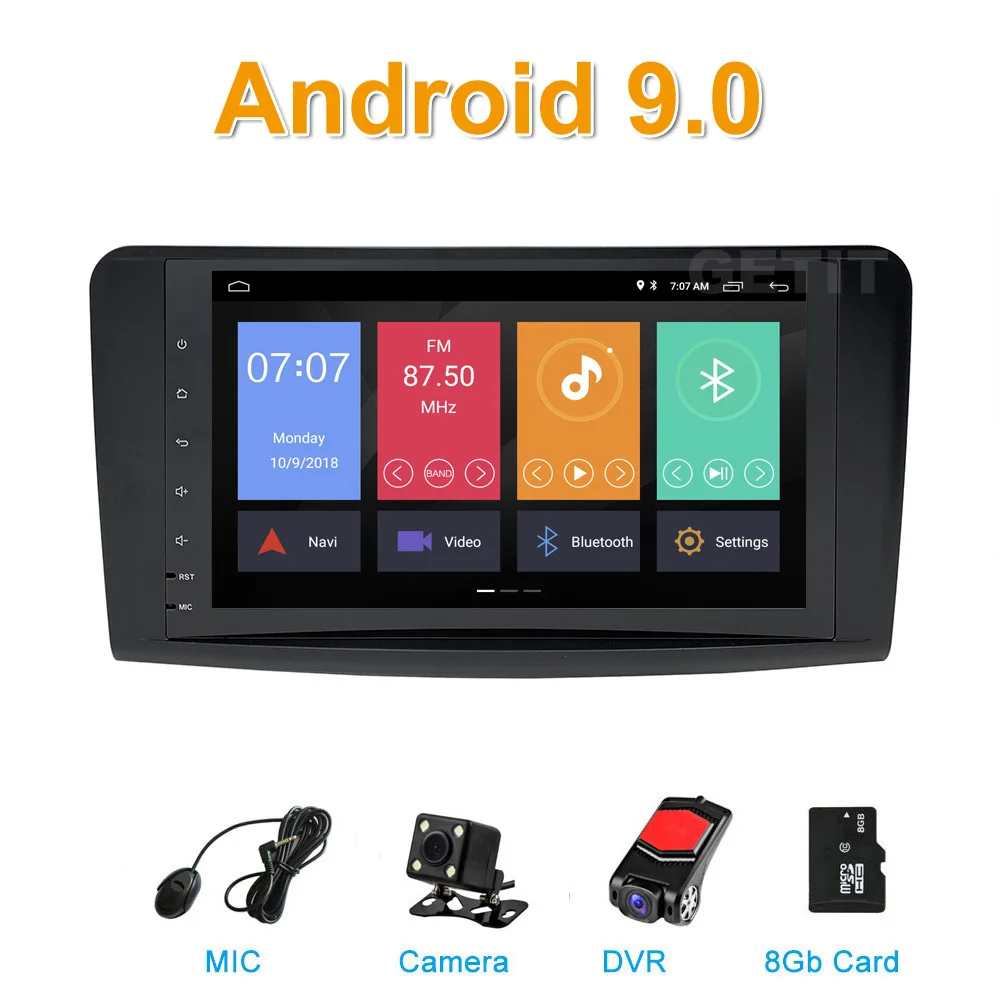 

9" Android 9.0 Car GPS Multimedia radio Stereo for BENZ ML 320 350 W164(2005-2012)