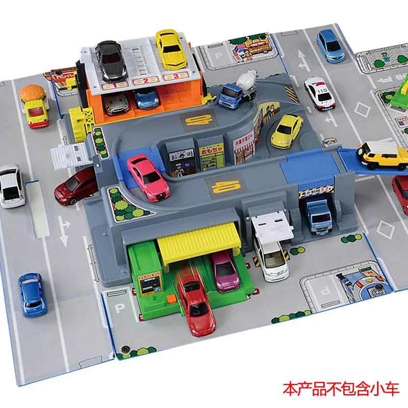 

Tomy TOMICA Alloy Camera Track Toy Stereo Parking Lot Map Handbag