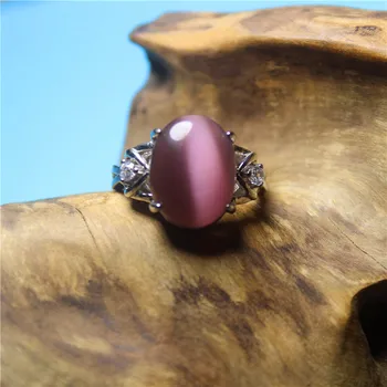 

New Fashion Jewelry Cat's eye Bohemia Concise ring For Women Classic Vintage Ethnic silver inlay rings Luxury namour Charm Gift