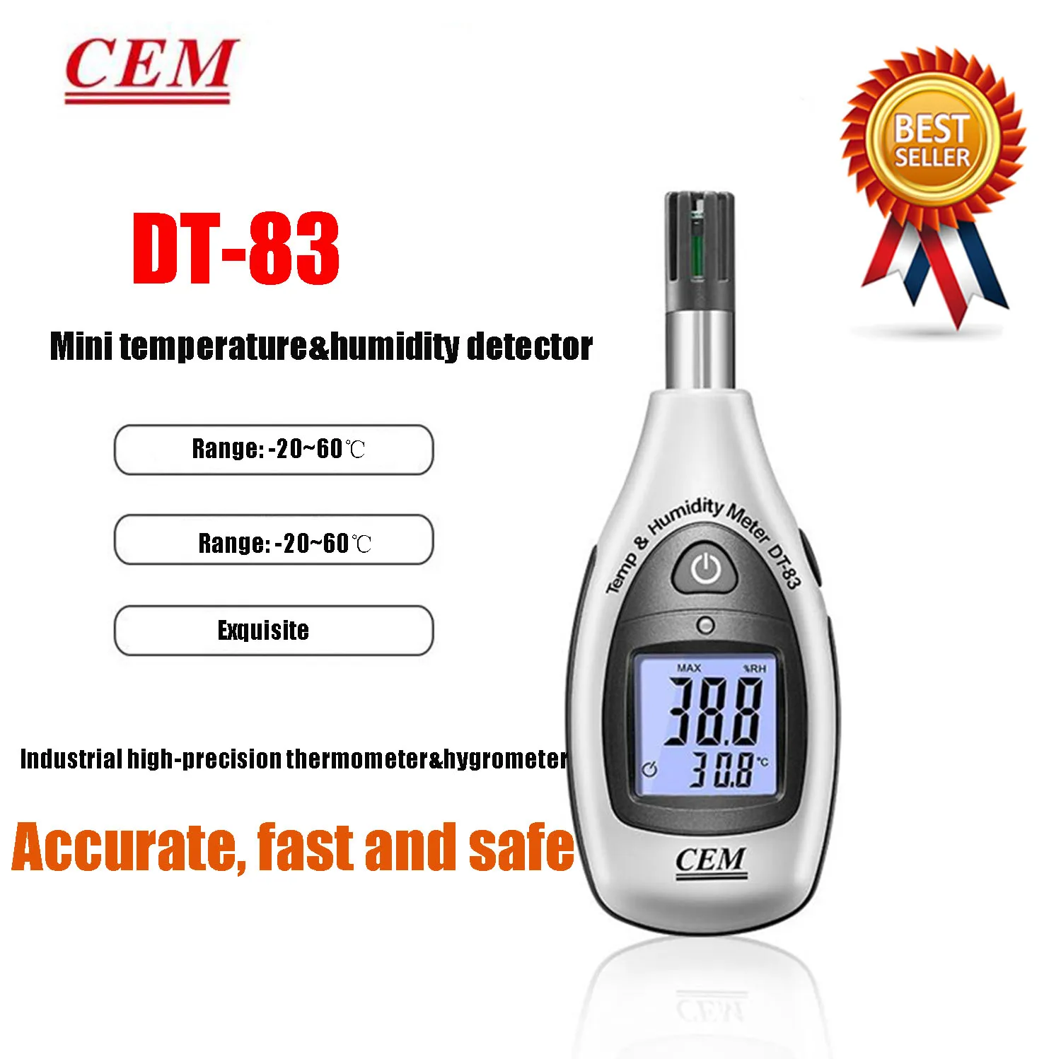 

CEM DT-83 DT-322 DT-615 DT-625 DT-3321 DT-321S Professional Temperature&Humidity Instrument Dew Point Wet Bulb Industrial Use
