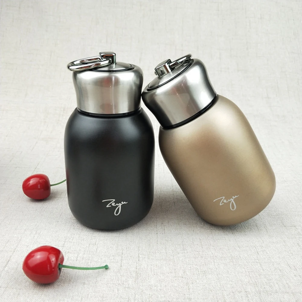 New 300ML Fashion Mini Coffee Vacuum Flasks Lovely Stainless Steel Thermos  Portable Travel Water Bottle Cups