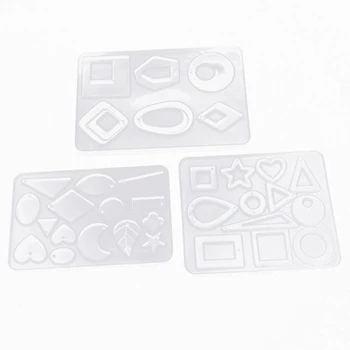 

3PCS Earring Epoxy Resin Molds, Bohemian Drop Dangle Resin Earring Mold, Fashion Jewelry Resin Silicone Molds for Women Girls