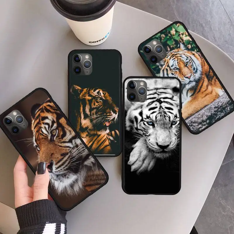 

tiger King of the forest animal Phone Case for iPhone 11 12 pro XS MAX 8 7 6 6S Plus X 5S SE 2020 XR
