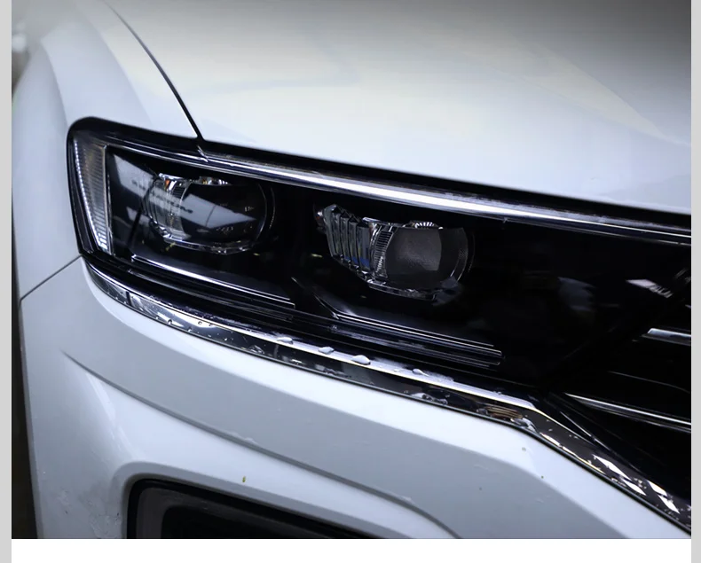 Lsrtw2017 Прозрачная Черная защитная пленка для автомобильных фар для Volkswagen vw t-roc стикер против царапин