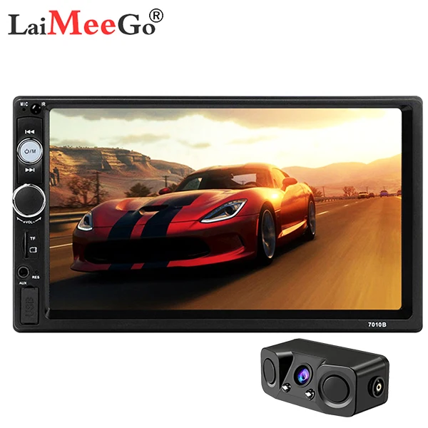 7010B with pz451 2 DIN Авторадио Bluetooth Mirrorlink автомобильный стерео " HD MP5 Автомобильный мультимедийный проигрыватель Aux FM входной приемник с задней камерой - Цвет: 7010B with pz451
