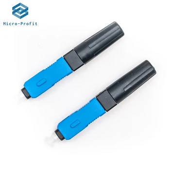 

Free Shipping 100PCS/Lot FTTH ESC250P-LW SC UPC Single-Mode Fiber Optic Quick Connector FTTH SM Optic Fast Connector