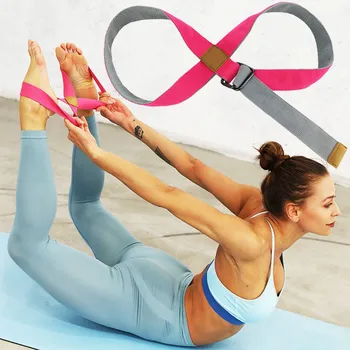 

Adjustable Sports Yoga Ballet Band Dance Gymnastic Exercise Rope Soft Tension Stretching Strap Leg Stretcher Belt Leg Bands #PY