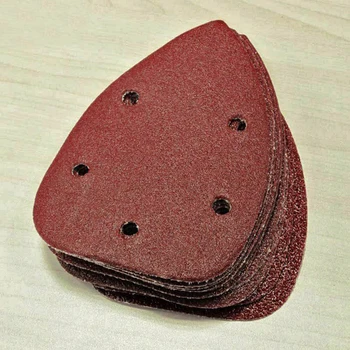 

50PCS Detail Sander Sandpaper Sanding Paper Hook And Loop 6 Holes 140*90mm 40/ 60/ 80/ 100/ 120/ 180/ 240/ 320/ 400/ 800 Grit