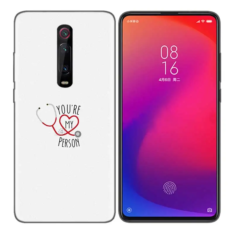 Золотой Черный мягкий силиконовый чехол для Xiaomi mi 9T CC9 Red mi 4 4X5 6 6A 7 7A Note Plus K20 Pro F1 Tampa осень Медицинская медицинская сумка - Цвет: Золотой