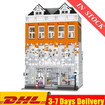 

IN Stock Mould King MOC Street View Light CHANELed AMSTERDAM Crystal Palace Model Building Blocks Bricks 16021 Toys