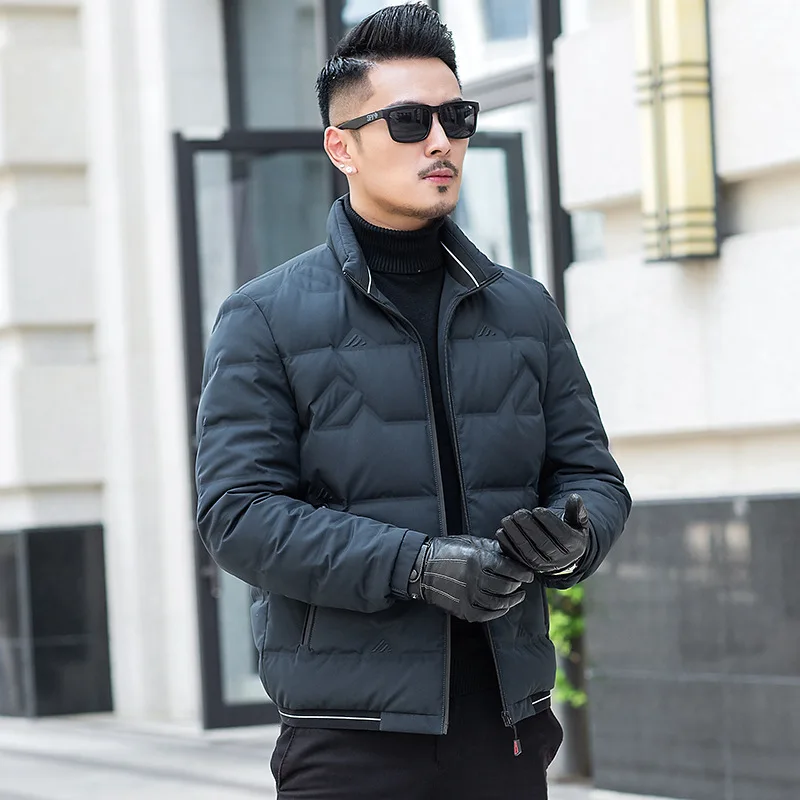 

white duck 2020, Korean winter jacket, men's down coat, warm Park Abrigo 19020