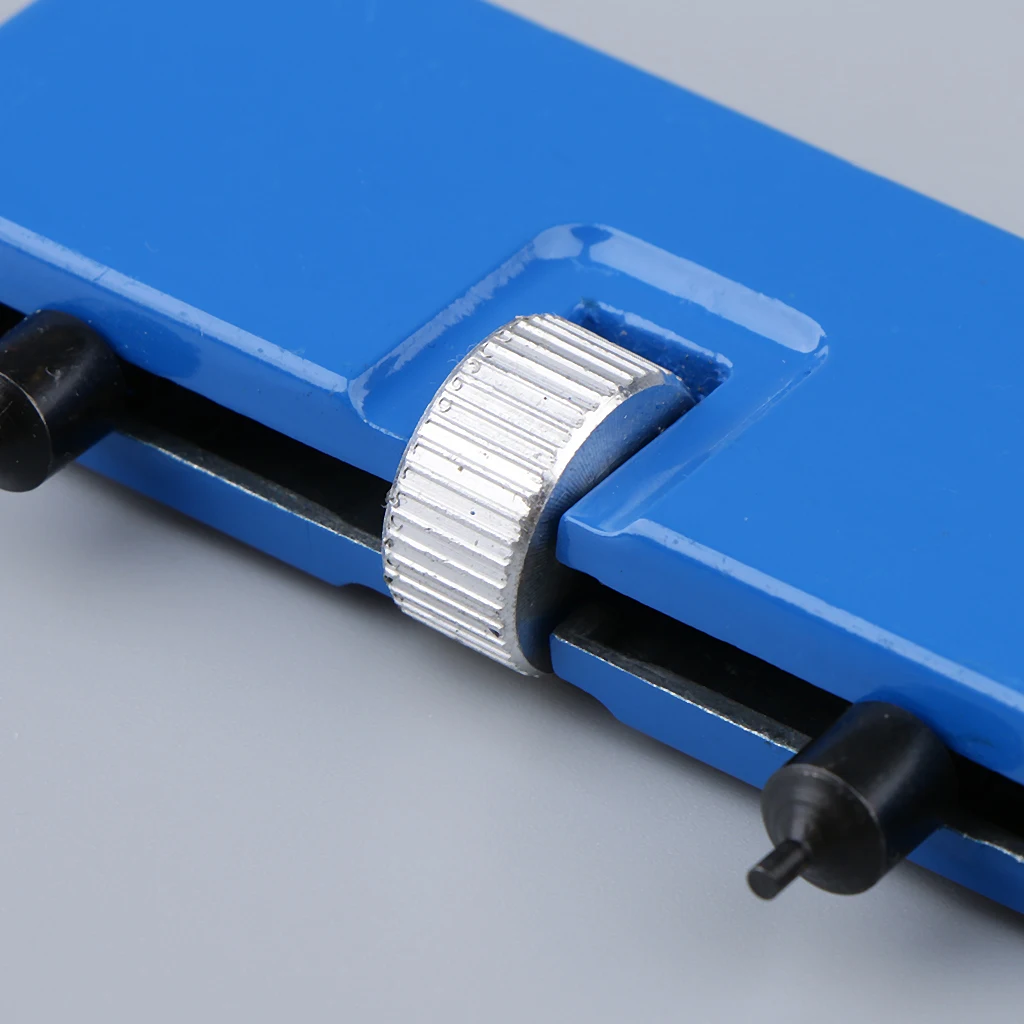 Blue Adjustable Rectangle Watch Back Case Opener Remover Wrench Repair Tools