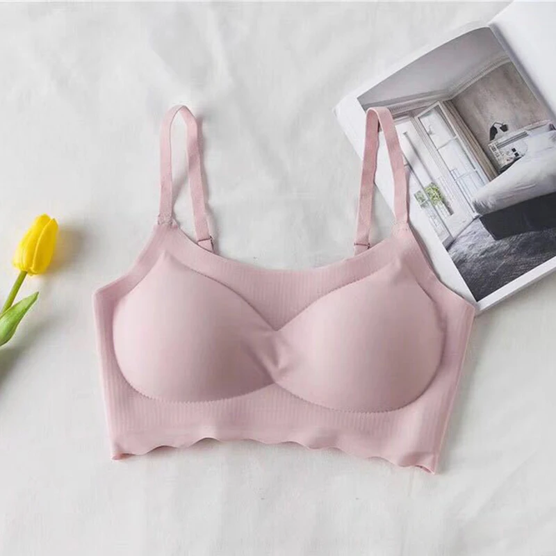 pink Женское нижнее белье, бесшовное, пуш-ап, сексуальные бюстгальтеры для женщин, для сна, Активный бюстгальтер, женский бюстгальтер без косточек, интимный бюстгальтер - Цвет: pink