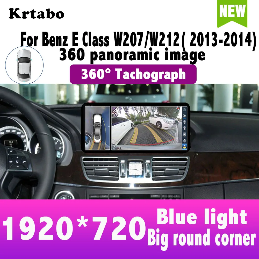

Krtabo Android 10 Multimedia player Wifi Navigation 360 Camera For Benz E Class W207 W212 2013 2014 NTG4.0 4.5