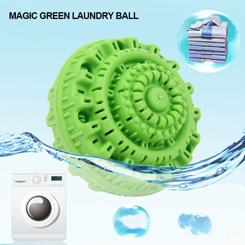 

Eco-friendly Green Laundry Ball Reusable Anion Molecules Cleaning Magic Washing Personal Care Cleaning Tool