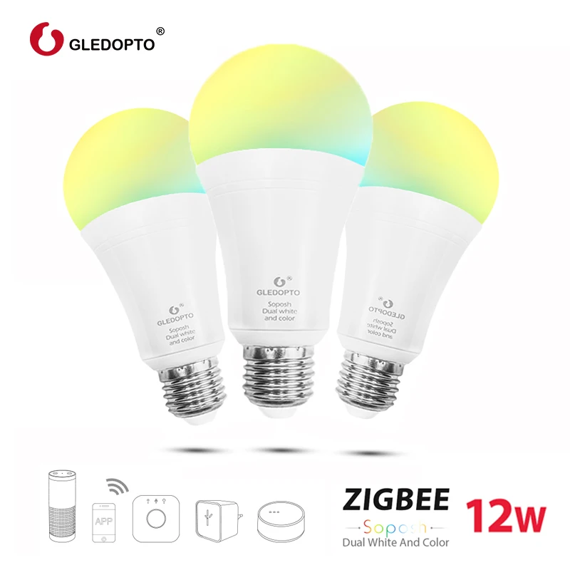 1/2/4 шт. G светодиодный OPTO ZIGBEE ZLL 12 Вт умный wifi светильник RGB CCT дом SmartThings управление