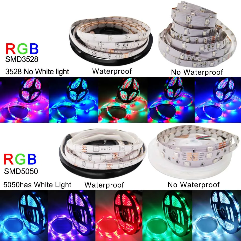 5 м 10 15 WI FI Светодиодные ленты RGB SMD 3528 5050 12V гибкие светодиодные украшения дома Тира