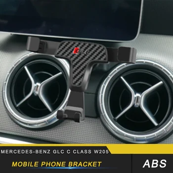 

For Mercedes Benz C Class W205 2015-2018 2017 2019 Car Phone Holder Air Vent Stand Gravity Cellphone Support Bracket