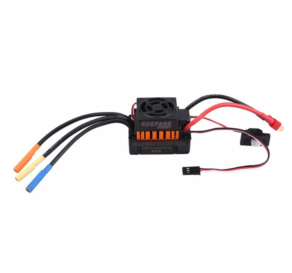ZD Racing 9102 10421-S Thunder B-10E DIY автомобильный комплект 2,4G 4WD 1/10 Масштаб RC внедорожный Багги без электронных деталей - Цвет: 45A ESC