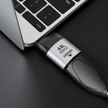 

Aluminum Alloy Office Converter 4K HD 60Hz Tablet Thunderbolt 3 Compatible Portable USB C To HDMI Adapter For Samsung S10 S9 S8