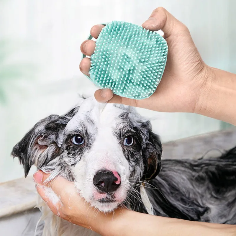 animaux peigne de massage pour le bain Damastoreitalia Gant avec brosse à pulvérisateur de douche intégré pour le nettoyage de chiens chats 