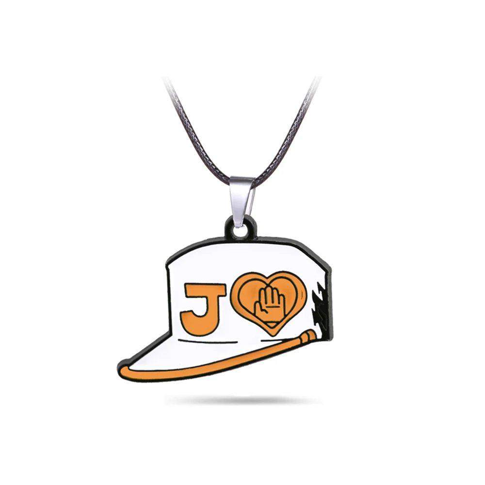 Leather necklace-2 Мультяшные ювелирные изделия колье ожерелье щит Подвески JOJOS причудливый Кулон "Приключение" Круглый убийца королева Шарм ожерелье s мужские подарки - Окраска металла: Leather necklace-2