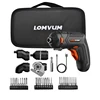 LOMVUM Mini USB Rechargeable Electric Screwdriver Set 4V Cordless Screwdriver Set 4 Heads Changeable Multifunctional Screwdriver ► Photo 1/6