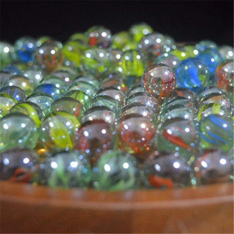 Canicas de cristal de colores para niños, bolas de mármol para correr,  juego solitario, relleno de jarrón y pecera, regalo para el hogar, 10/50  piezas, 25/14mm - AliExpress