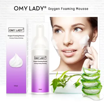 

OMY LADY Oxygen Foaming Mousse Deep Cleansing Face Cleanser Moisturizing Oil Control Shrink Pores Remove Blackhead Facial Scrubs