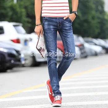 

Autumn Entity High Quality Jeans Men Slim Fit Joker Leisure Cowboy Trousers Male Fashion