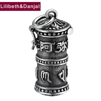 

Women Men Pendant 100% Real 925 Sterling silver Buddha Mantra Gawu Box Necklace Pendant fine Jewelry joyas de plata 925 2019 P26