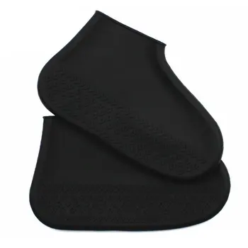 

1 Pair Of Outdoor Silicone Shoe Cover Waterproof Rainy Day Unisex Shoes Protectors Thickning Non-Slip Wear Foot Cover